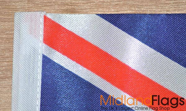 Union Jack Rainbow Satin Table Flag